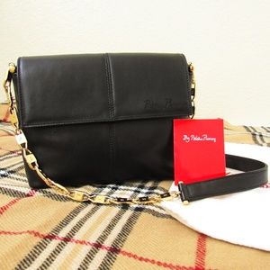 VINTAGE • Paloma Picasso Leather Chain Shoulderbag